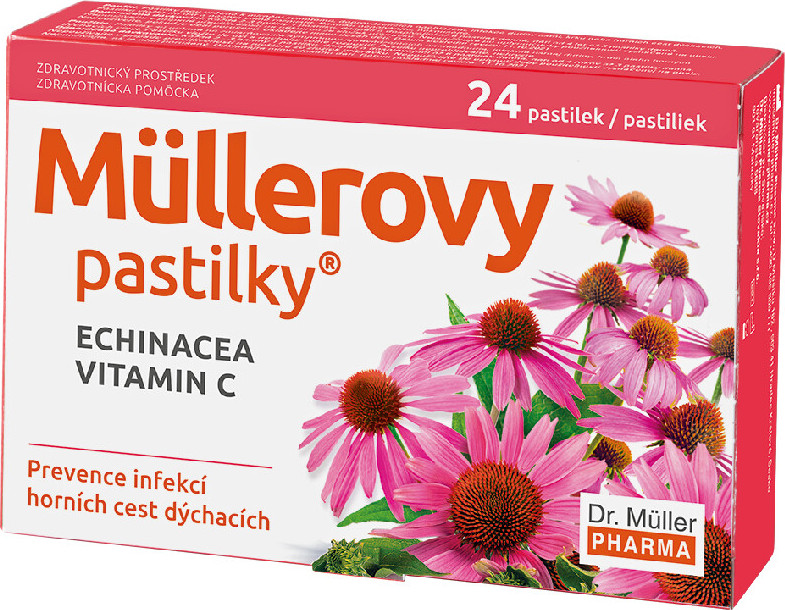 Müllerovy pastilky s echinaceou 24ks