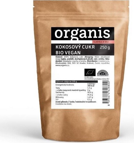 Organis Kokosový cukr BIO 250g