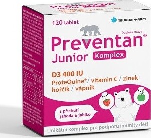 Preventan Junior Komplex D3 400IU 120 tablet