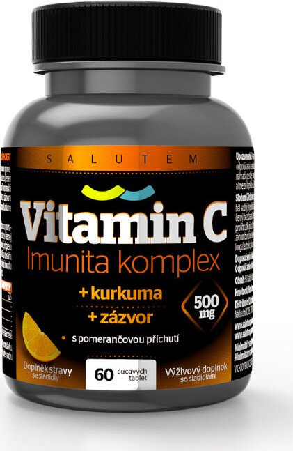 Salutem Pharma Vitamin C 500 mg Imunita komplex kurkuma + zázvor 60 tablet