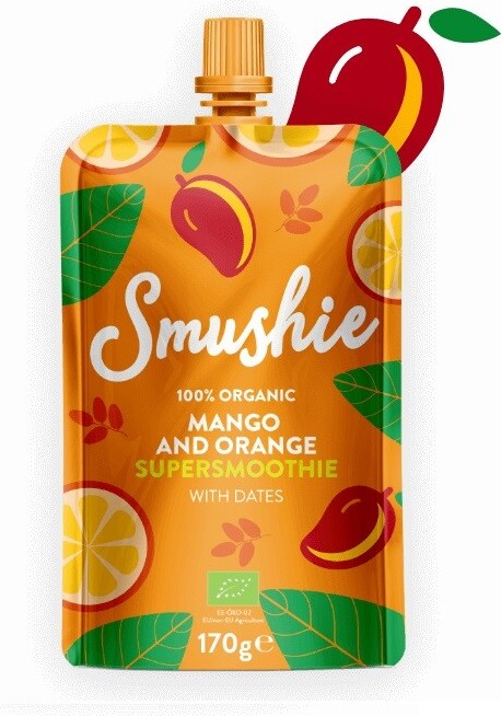 Smushie Smoothie mango+pomeranč+datle BIO 170g 3R