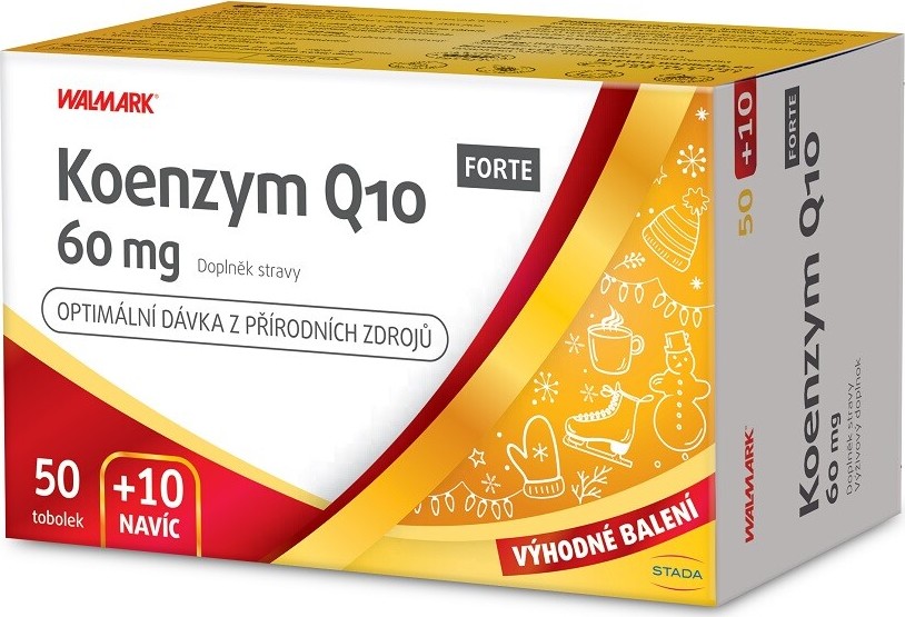 Walmark Koenzym Q10 Forte 60mg 50+10 tobolek navíc