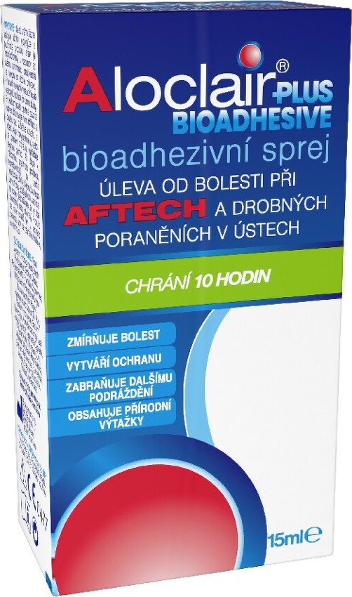 Aloclair PLUS BIOADHESIVE sprej 15ml