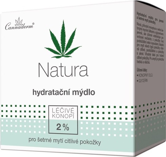 Cannaderm Natura hydratační mýdlo 100g