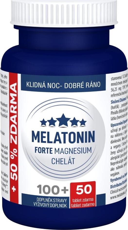 Clinical Melatonin Forte Magnesium chelát tbl.100+50