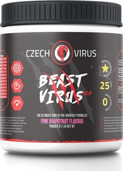 Czech Virus Beast Virus V2.0 příchuť růžový grep 417