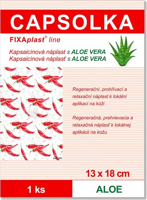 FIXAplast CAPSOLKA kapsaicínová nápl.13x18cm 2ks