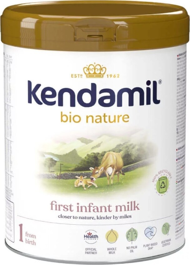 Kendamil Nature kojen.počát.mléko 1 DHA+ BIO 800g
