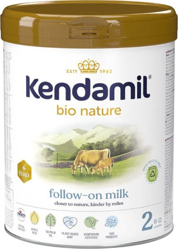 Kendamil Nature kojen.pokr.mléko 2 HMO+ BIO 800g