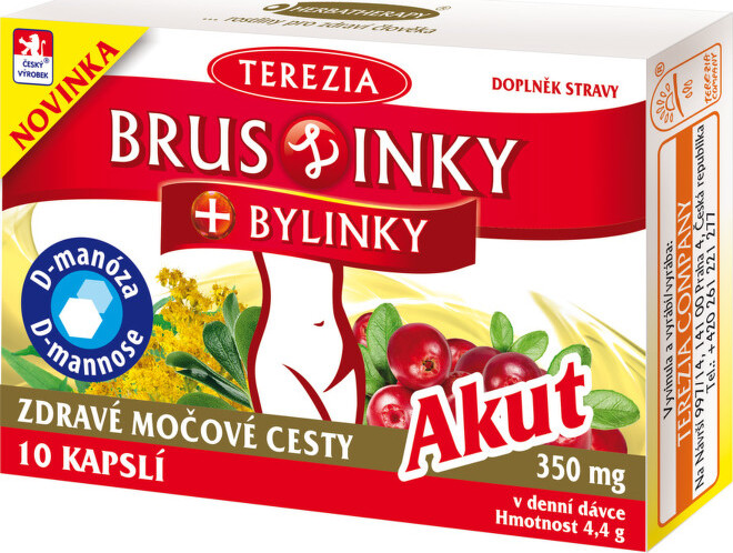 TEREZIA BrusLinky + bylinky AKUT 10 kapslí