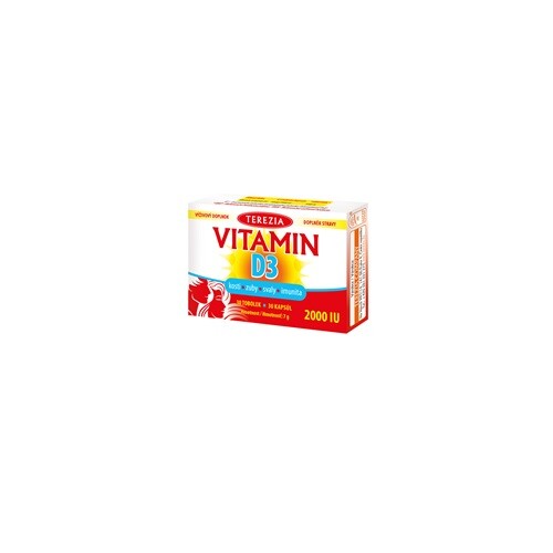 TEREZIA Vitamín D3 2000 IU 30 tobolek