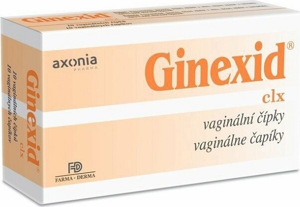 GINEXID vaginální čípky 10x2g