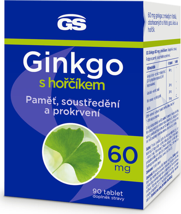 GS Ginkgo 60mg s hořčíkem tbl.90