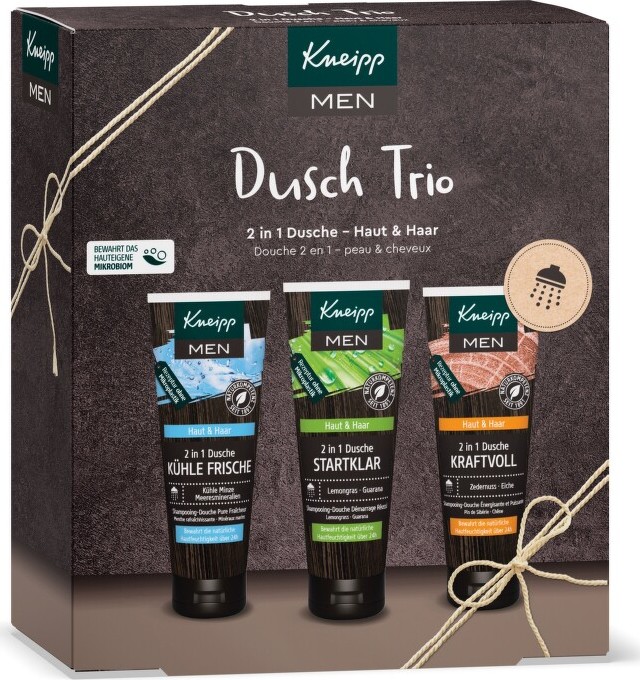 Kneipp Dárková sada Sprchové trio pro muže 3x75ml