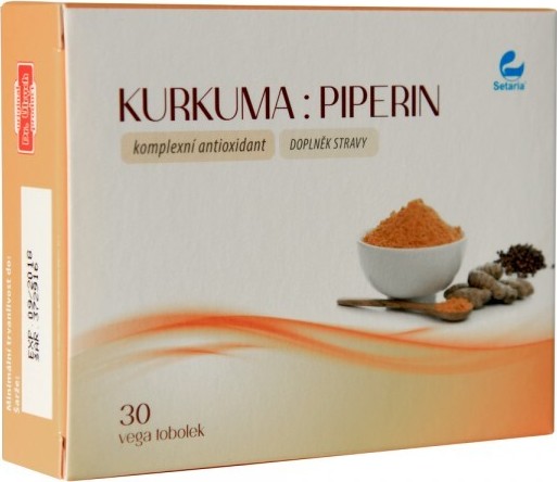 KURKUMA:PIPERIN 30 vega tobolek SETARIA