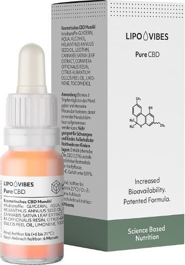 Lipovibes Pure CBD olej 10ml