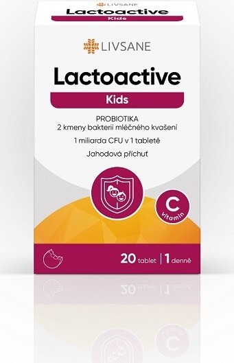 LIVSANE Lactoactive Kids PROBIOTIKA tbl.20