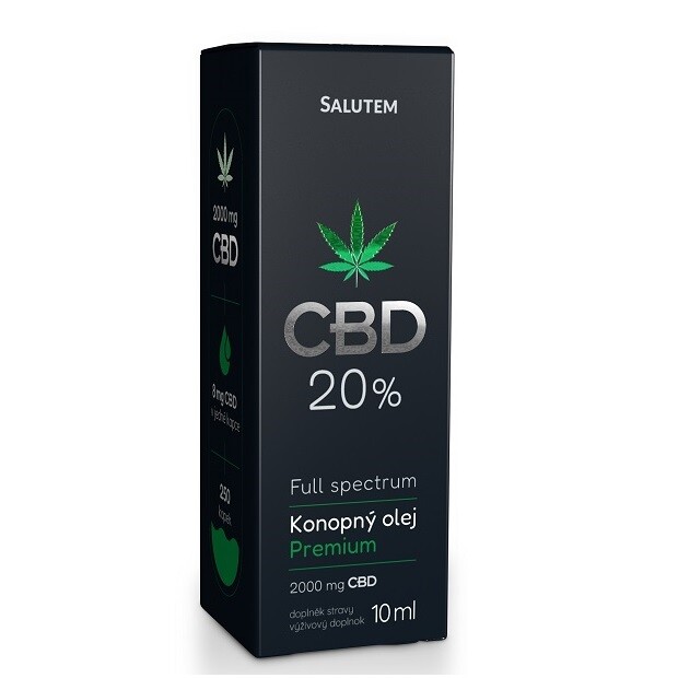 Salutem CBD 20% konopný olej Premium 10ml