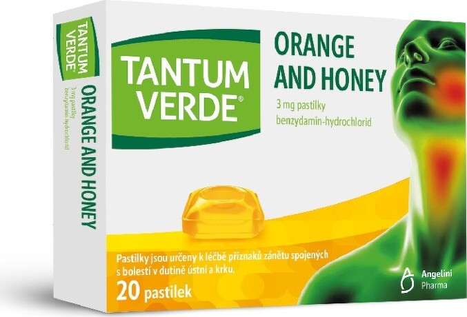 TANTUM VERDE ORANGE AND HONEY 3MG PAS 20