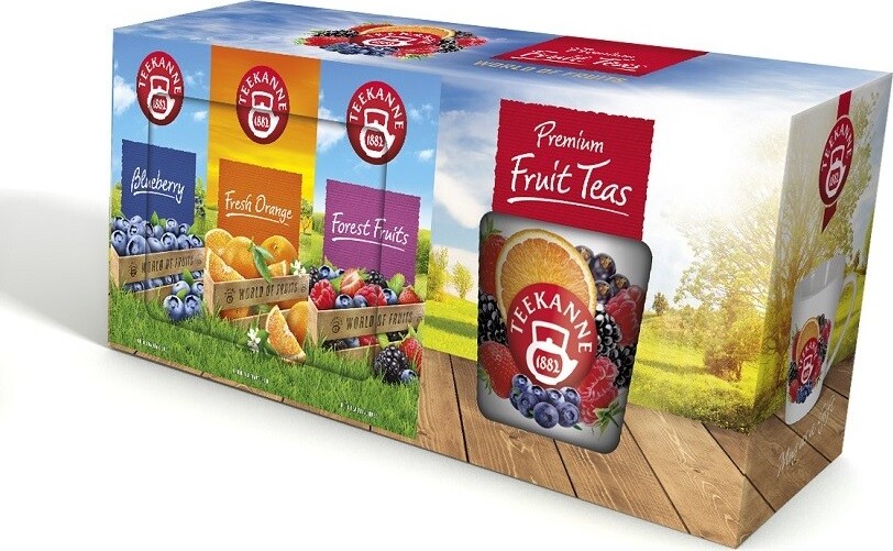 TEEKANNE Premium Fruit Teas 3x20ks+hrnek