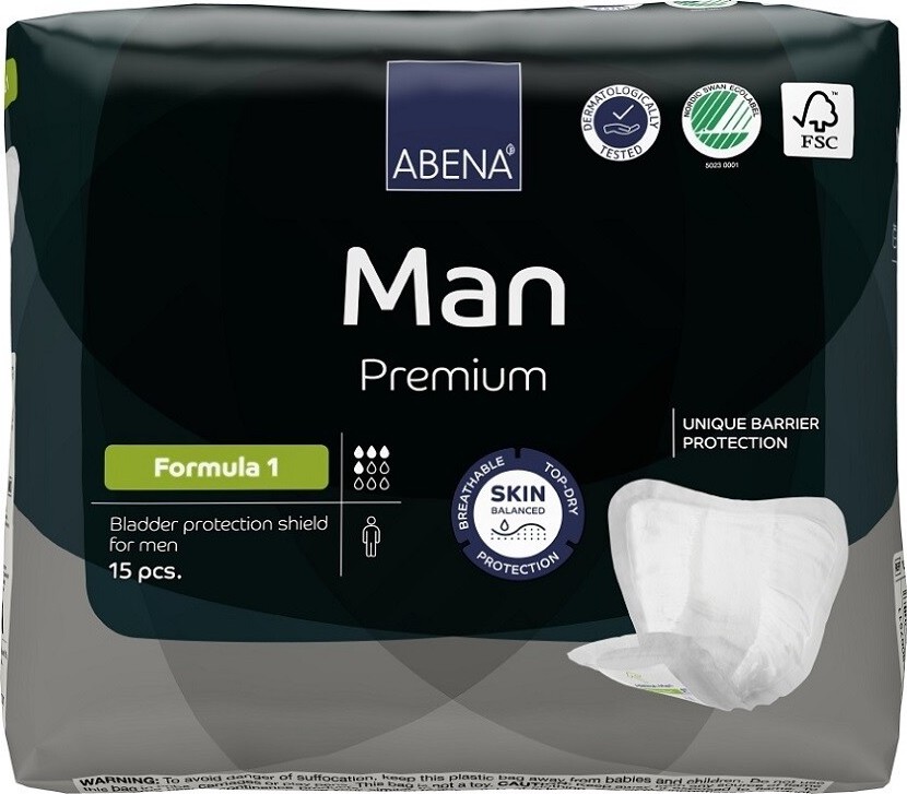 Abena Man Premium Formula 1 Inkontineční vložky 15ks