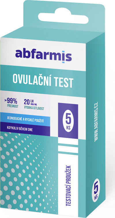 Abfarmis Ovulační test 20mIU/ml 5ks