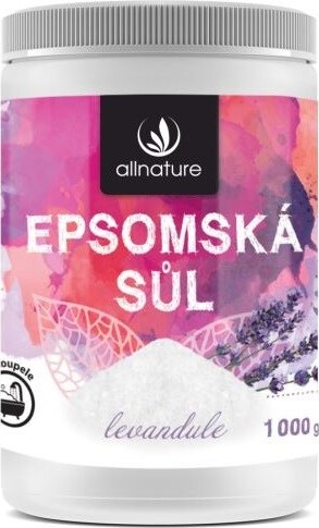 Allnature Epsomská sůl Levandule 1000g