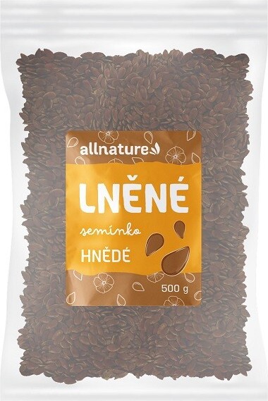 Allnature Lněné semínko hnědé 500g