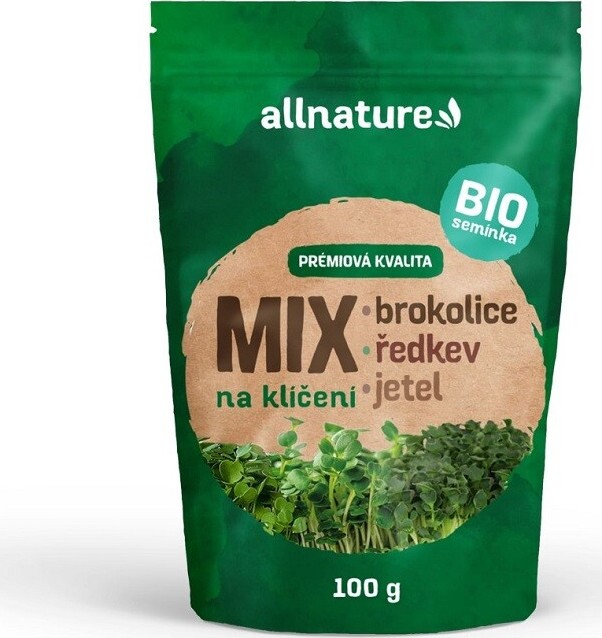 Allnature Semínka na klíčení mix BIO 100g