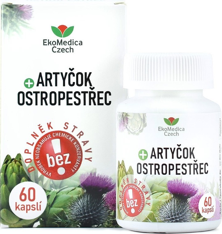 Artyčok+ostropestřec cps.60 EkoMedica