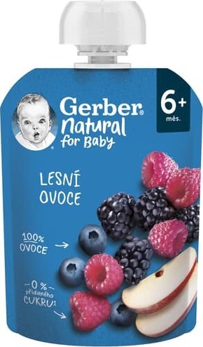 Gerber Natural kapsička lesní ovoce 90g 6M