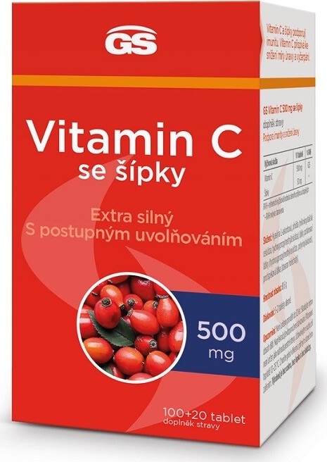 GS Vitamin C500 se šípky tbl.100+20