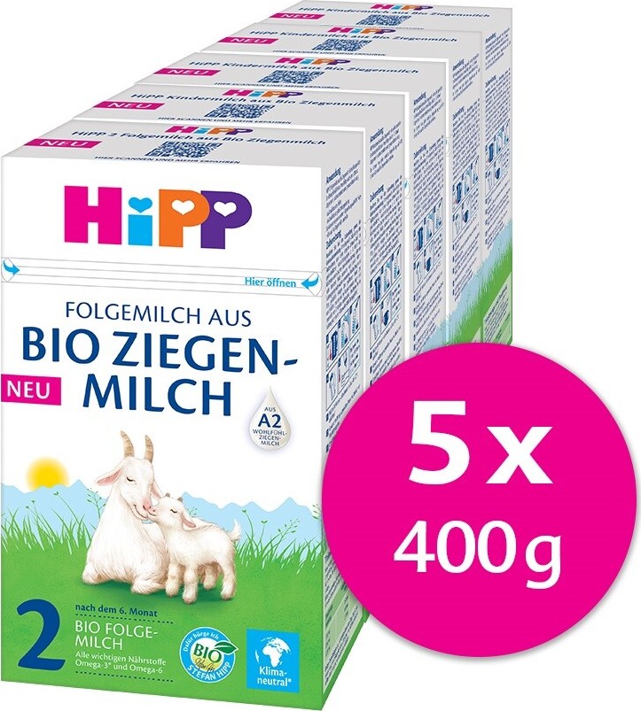 HiPP Kozí mléko BIO 6+m 5x400g