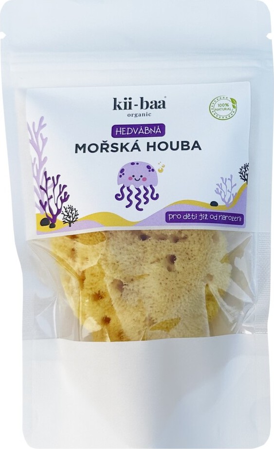 kii-baa Hedvábná mořská houba pro děti