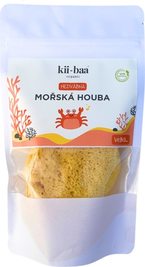 kii-baa Hedvábná mořská houba velká