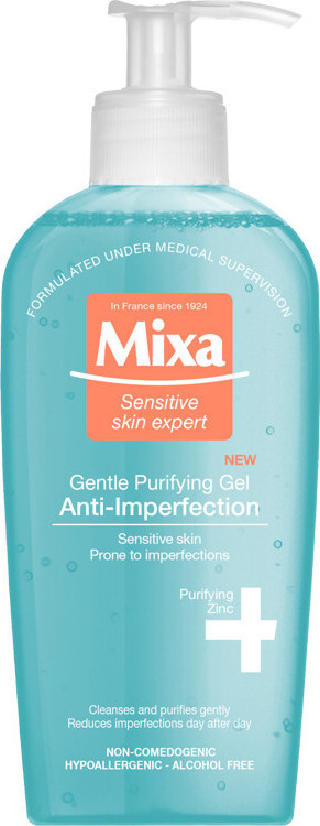 Mixa Anti-Imperfection čistící pleťový gel pro citlivou pleť 200ml