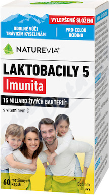 NatureVia Laktobacily 5 Imunita cps.60