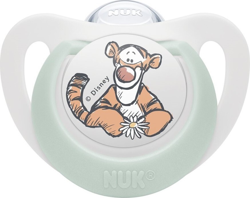 NUK Dudlík Star Disney Medvídek Pú 6-18m BOX 1ks