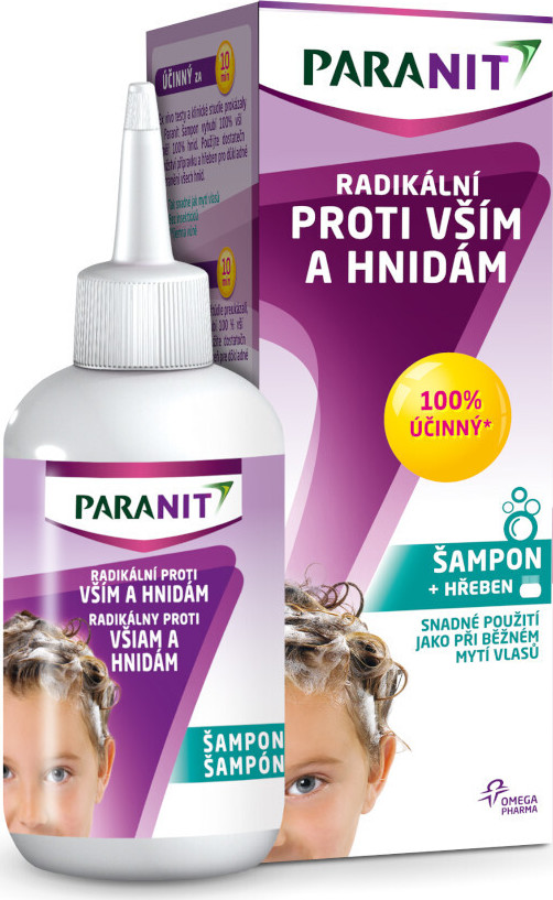 Paranit radikální šampon 100 ml + hřeben