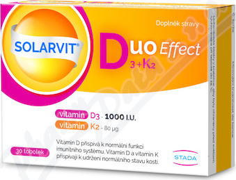 SOLARVIT Duo Effect D3+K2 tob.30