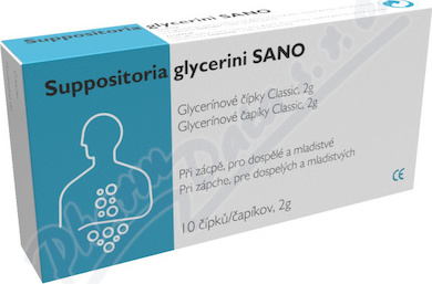 Supp.glycerini SANO Glycerín.čípky Classic 2g 10ks