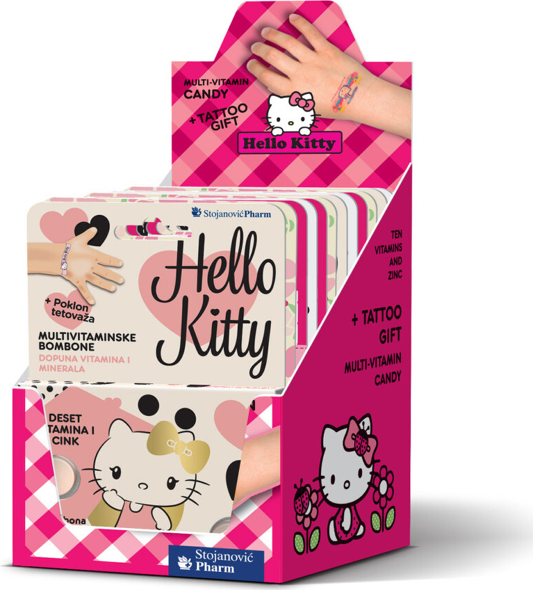 Vieste Multivitamin Hello Kitty + tetování box tbl.12x12