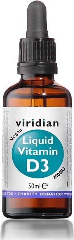 Viridian Liquid Vitamin D3 2000IU 50ml