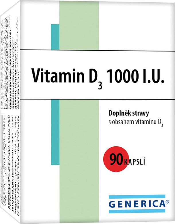 Vitamin D3 1000 I.U. cps.90 Generica