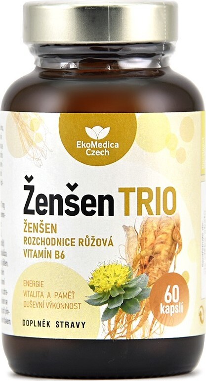 Ženšen TRIO cps.60 EkoMedica