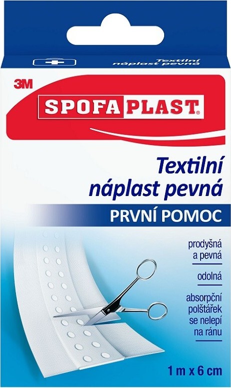 3M Spofaplast 254 Pevná textilní náplast 6 cm x 1 m