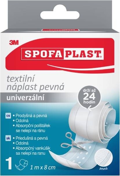 3M Spofaplast 264 Pevná textilní náplast 1mx8cm