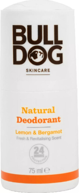 Bulldog přírodní roll-on (Natural Deodorant Lemon & Bergamot Fresh & Revitalising Scent) 75 ml