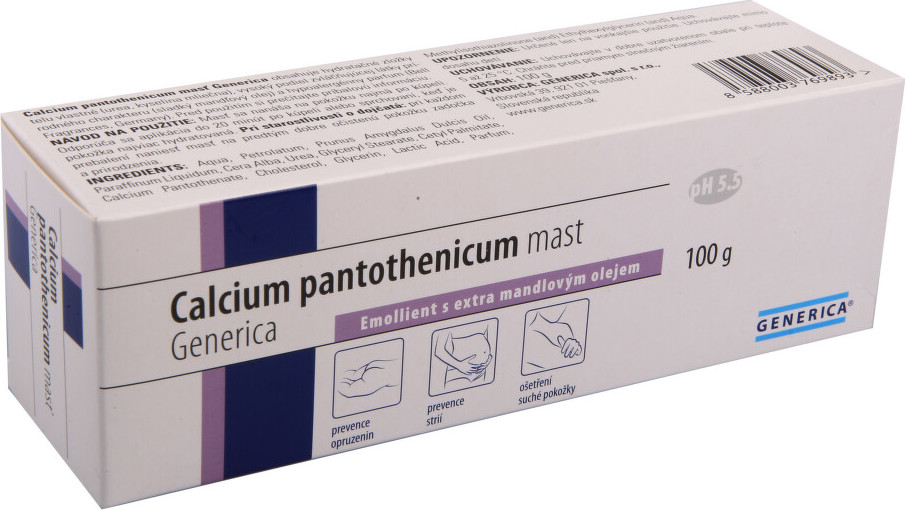 Calcium pantothenicum mast Generica 100g