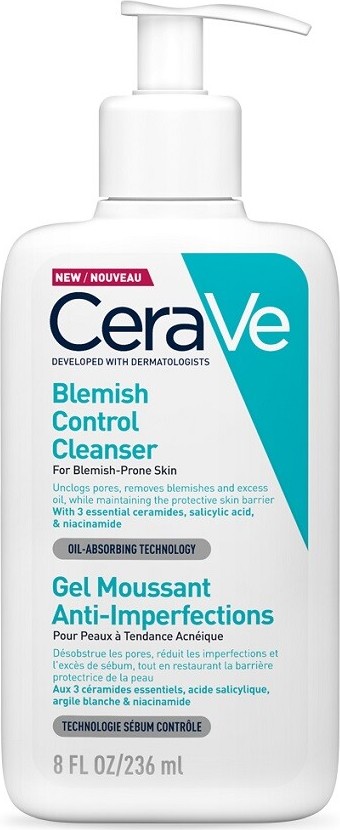 CeraVe Blemish Control čisticí gel proti nedokonalostem aknózní pleti 236 ml